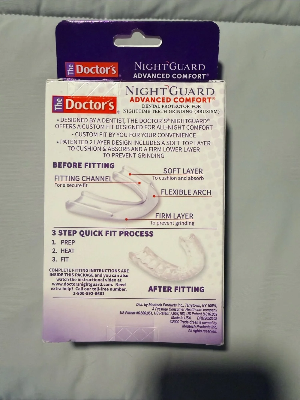 The Doctor's NightGuard Advanced Comfort with case NWT